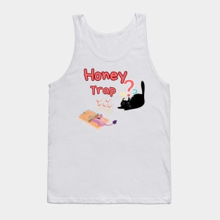 black cat mouse honey trap love Tank Top